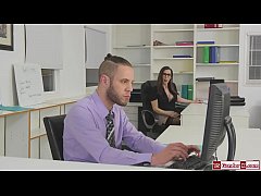  - Busty shemale Melanie Brooks barebacked