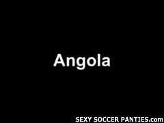  - Exotic Angolian soccer girl teasing