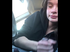  - Lesbian bestfriend gives me road head til drinks it