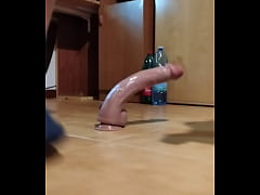  - scraming orgasm with huge dildo deep inside