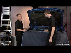  - Gay mechanics fucking in the garage