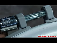  - Bonded spreaded pussy in maledom session