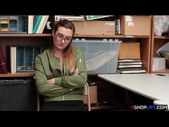  - Sexy shoplifting teen gets punished and hard fucked