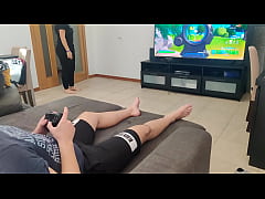  - Mature step mom gives her 's friend a blowjob to play fortnite