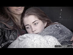  - PURE TABOO Evelyn Claire Spanks Desperate Gia Derza During First Lesbian Experience