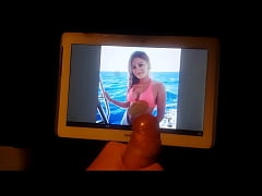  - Cumming over ijustine Cum Tribute Justine Ezarik