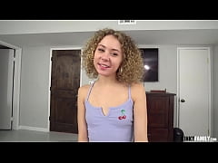  - Kinky Family - Fucking my curly teen stepsis Allie Addison
