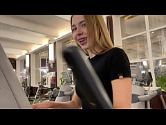  - Gym beauty accepts my invite to bathroom sex