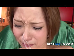  - Dirty Japanese chick completes quality porn play with a serious facial cumshot - beautiful Asian xxx!