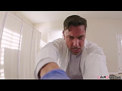  - So my stepdad walked in and now my toy is stuck in my pussy