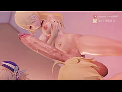  - 【Futa】Barbara and her futanari friends【Mona&comma;Fischl&comma;Aether】【Genshin Impact】