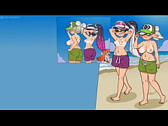  - Futanari Splatoon en la playa hot