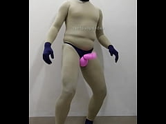  - Zentai rider penis cock transformation