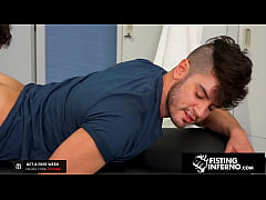  - Muscle Jocks Fist N' Fuck In Locker Room - Nate Grimes, Ace Stallion - FistingInferno