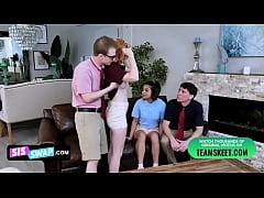 - The Nerd And His Bully Classmate Make A Deal To Trade Their StepSisters For A Hot Group Sex