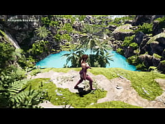  - Lara Croft opens a sexy tomb 3D Hentai Game Animation