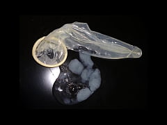  - Collecting pre-cum and cum during estim in a condom