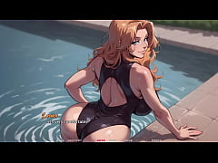  - My New Girlfriend #03 - Red Head Step Sis Shows Her New Swimsuit. You can see her big ass and big tits ( Taboo Hentai Game )