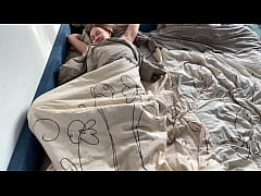  - A young student woke up after a wild night and brought herself to orgasm.