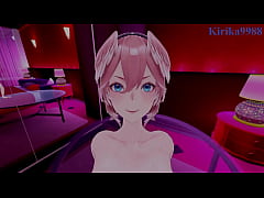  - Sakamata Chloe and Takane Lui intense sex. - Hololive VTuber POV Hentai
