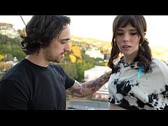  - Petite Emo Slut Knocked On the Wrong Door.. Lost T-girl Gets Fucked Silly