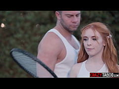  - It is time for break point and for rough sex with new hot redhead teen student Madi Collins