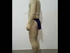  - Zentai spandex tarzan dress thong