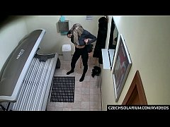  - Beautiful Big Tits MIlf in Public Solaruim