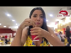  - Exhibitionism - I love to show my ass and my tits in malls so I go for one and end up in the car sucking my brotherin-law's dick