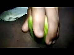  - Jenny masturbates with cucumber
