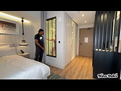  - Horny Milf Nina Dolci Busted the Bellboy Slow Stroking