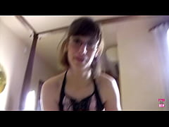  - Super sensual brunette with an amazing body gets fucked reverse cowgirl style