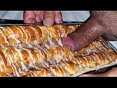  - What a great time today fucking my big Bear Claw pastry before I frosted it with my cock cream and ate it. Yum.