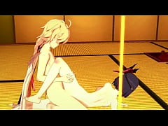  - Genshin Impact Hentai - Sara x Aether Hard Sex Full [Handjob, blowjob, titjob and creampie] - Japanese asian manga anime game porn