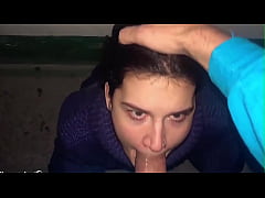  - Rude Guy Hard Fuck Girl Throat And Cumshot - Public