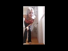  - an incredible pee tsunami! spy my mum on the toilet