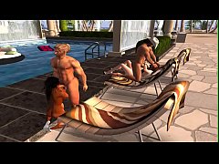  - Sunset by the Pool