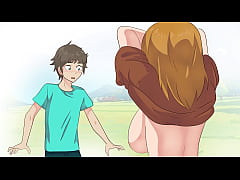  - Minecraft Peasant Shows Boobs To Steve ! Hentai, Cartoon, Parody !