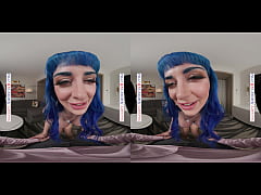  - Blue haired beauity Jewelz Blu takes cock in Virtual Reality