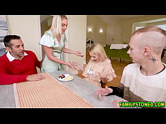  - Stepsons girlfriend Sweet Sophia and his stepdaughter Kelsey Kane enjoys getting fucked by Kelseys stepdad Donnie Rock