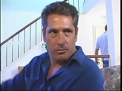  - Two horny studs simultaneously drill anal hole and wet pussy of young blonde and then cum on her face