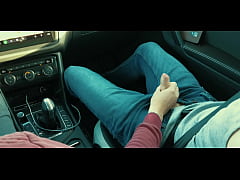  - Uber driver masturbating dick of bearded man-passenger while driving on highway by car