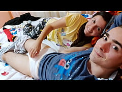  - Stepsister practices her sex skills with Stepbrother while Parents aren't Home