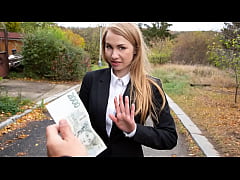  - Cute Russian Reporter Fucked In Public With Her Clothes On