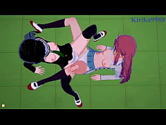  - Marika Kato and Chiaki Kurihara intense lesbian play and futanari sex. - Bodacious Space Pirates Hentai