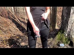  - Smoking Fetish - Public smoking in the park&period; Katty West