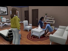  - Ebony Shemale Marriage Counselor Fuck Client In Front of His Wife (The Sims 4 | 3D Hentai)