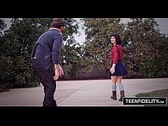  - TEENFIDELITY Yhivi Gets Her Hairy Hipster Pussy Creamed