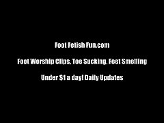  - Open your mouth and suck on our sexy toes