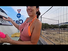  - Horny driver fucks me in the supermarket parking lot, Full Video on my Red Page.